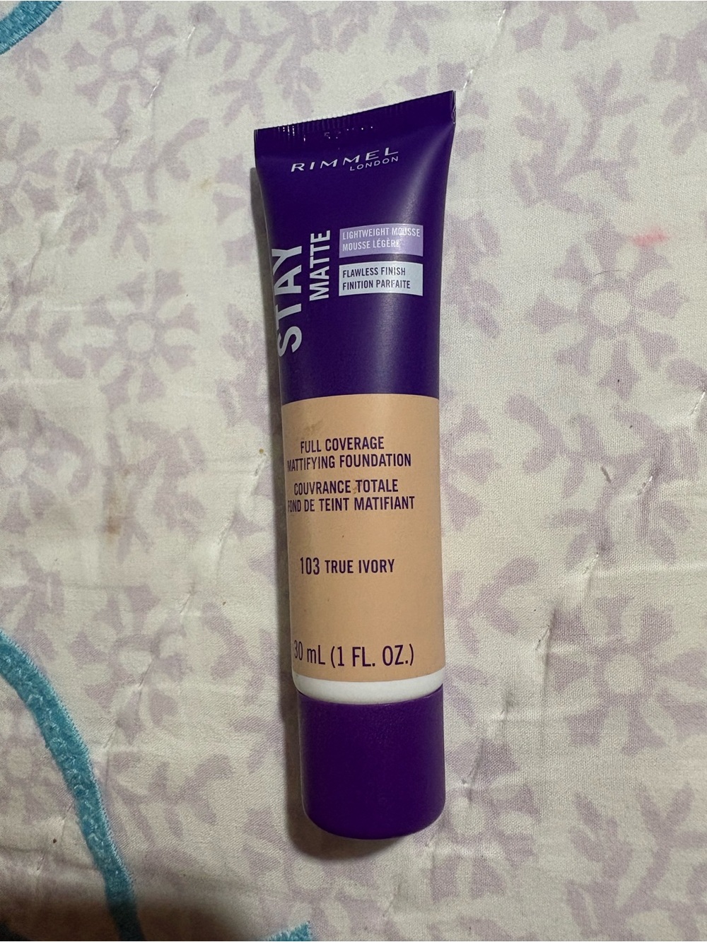 Rimmel Stay Matte Full Coverage Foundation - 103 True Ivory (Beige)